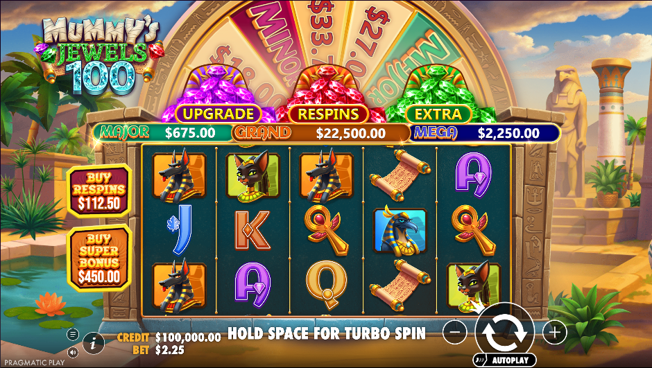 Mummy’s Jewels 100 (Pragmatic Play) Image 1